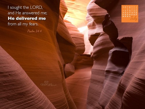 July 2013 - Psalm 34:4