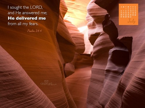 July 2014 - Psalm 34:4