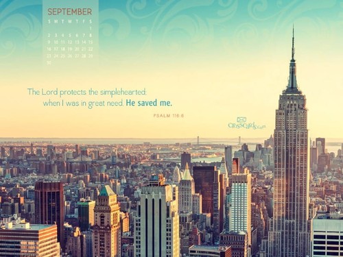 Sept. 2012 - Psalm 116:6