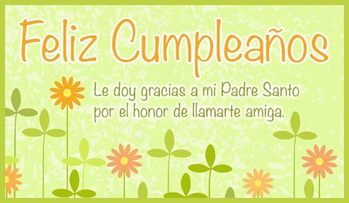 Le doy gracias a mi Padre Santo