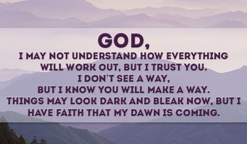 I trust you, God!