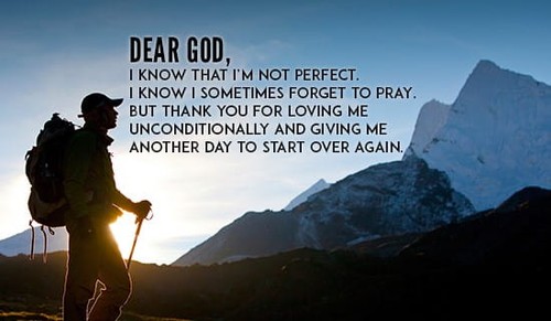 I know i'm not perfect, but thank you!