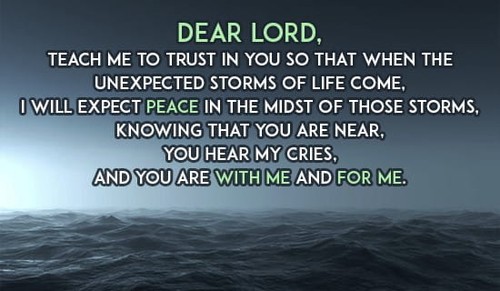 Teach me to trust you, Lord!