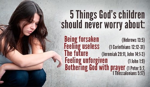 5 Things we should never worry about!