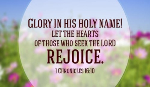 1 Chronicles 16:10
