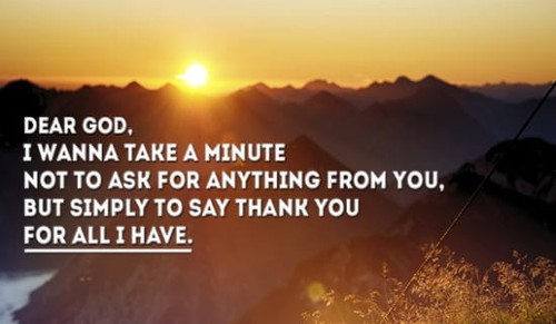 What will you thank Him for?