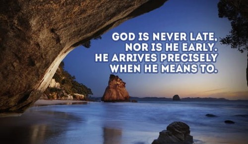 God Is Never Late