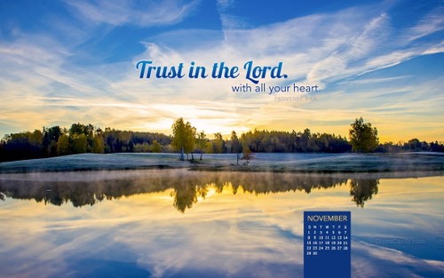 November 2015 - Trust in the Lord