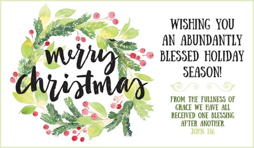Merry Christmas - Abundantly Blessed