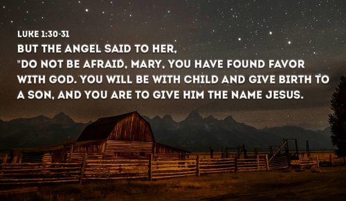 Do you read any Bible verses Christmas morning? - Luke 1:30-31