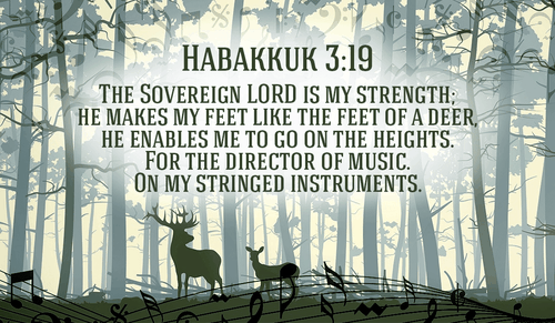 He will put joy in your heart, and energy in your feet! - Habakkuk 3:19