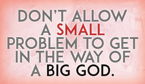 Often, the only thing stopping God from the miraculous is people getting in the way of His works!