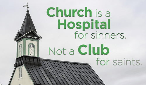 Do you go to church to get better? 
