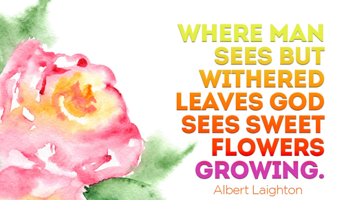 God can see the beauty in the ordinary!
