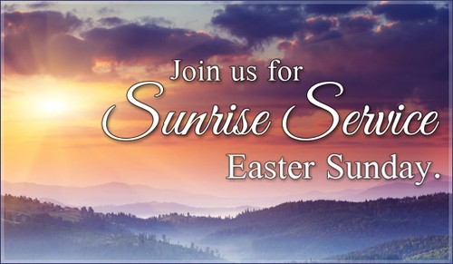 Sunrise Service Invite