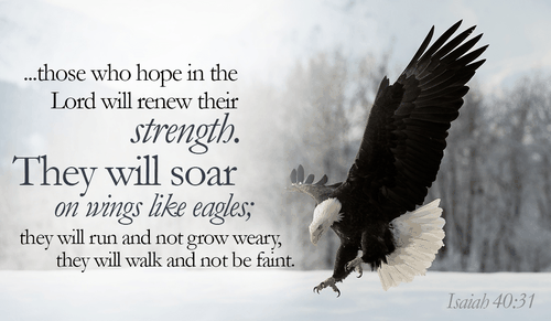 It is through the power of God we can do these things.