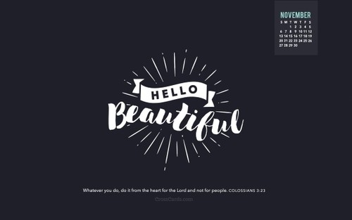 November 2016 - Hello Beautiful