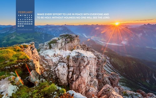 February 2017 - Hebrews 12:14