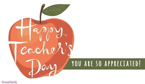 Happy World Teachers Day! (10/5)