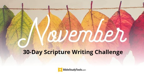 November 30-Day Scripture Writing Challenge