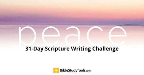 Finding Peace: 31-Day Scripture Writing Challenge