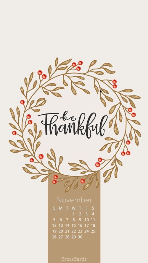 November 2017 - Be Thankful