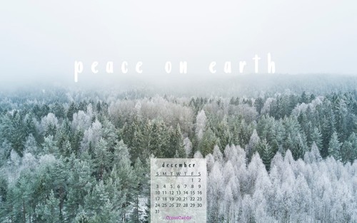 December 2017 - Peace on Earth