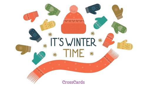 Cozy Winter Vibes - Winter Is Here Ecard