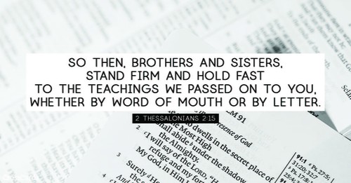 2 Thessalonians 2:15