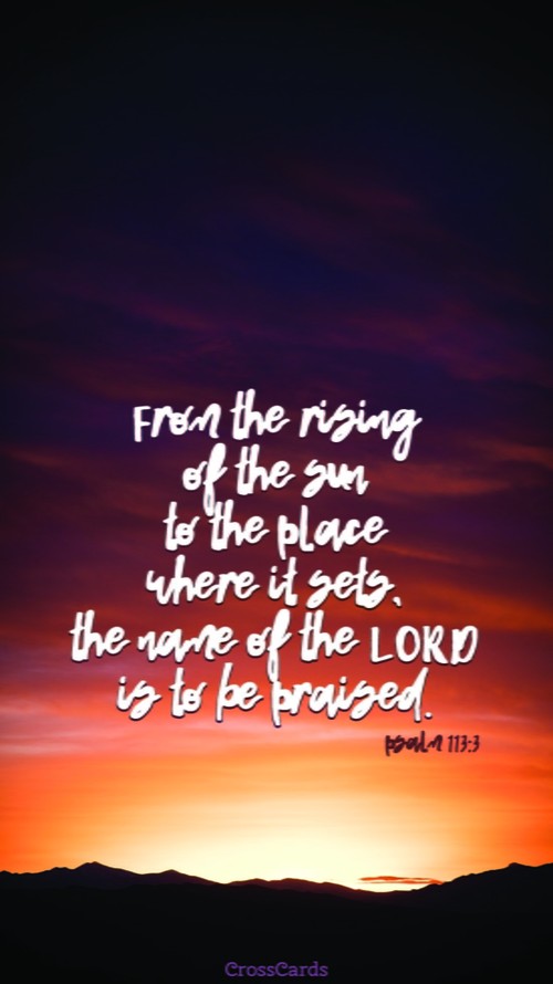 Psalm 113:3