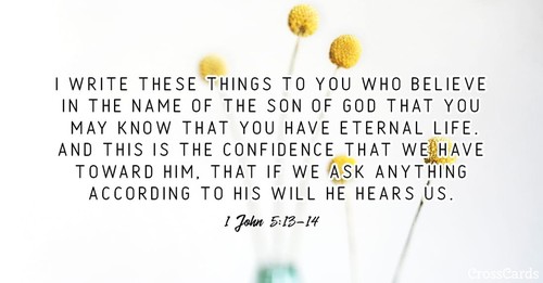 1 John 5:13-14