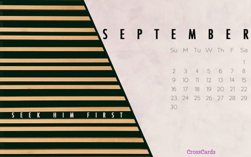 September 2018 - Seek Him First