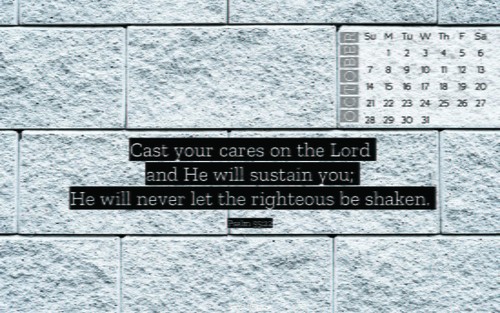 October 2018 - Psalm 55:22