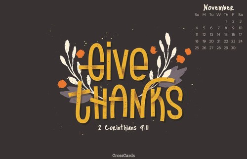 November 2018 - Give Thanks