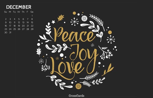 December 2018 - Peace, Joy, Love
