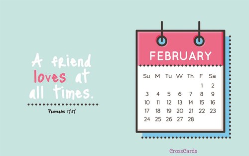 February 2019 - Proverbs 17:17