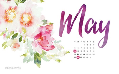 May 2019 - Watercolor Flowers