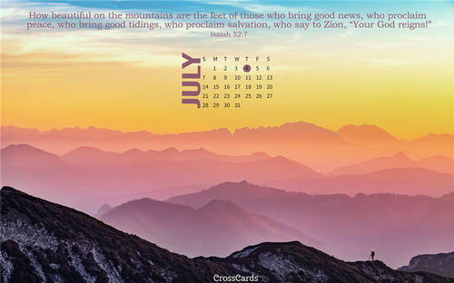 July 2019 Isaiah 52:7