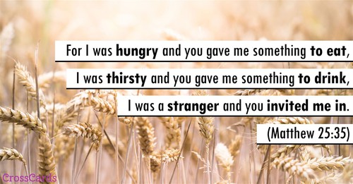 Matthew 25:35
