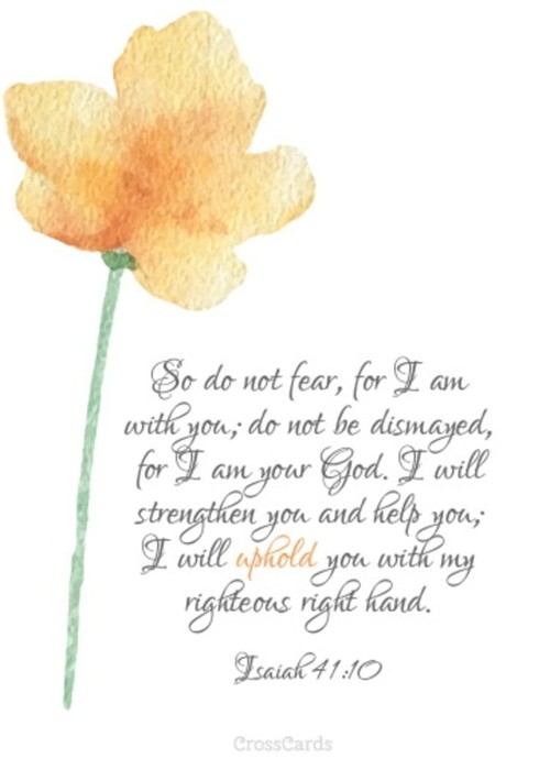 Do Not Fear for I Am with You - Printable 