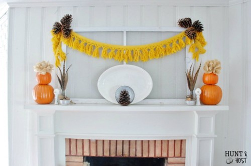 Simple Symmetrical Fall Mantel