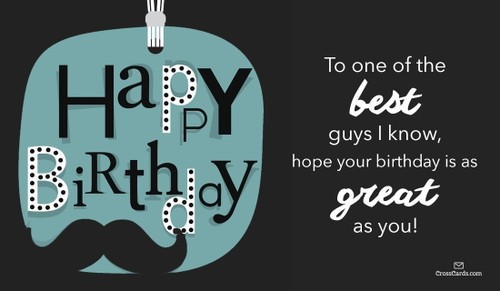 Happy Birthday to a Great Guy! 