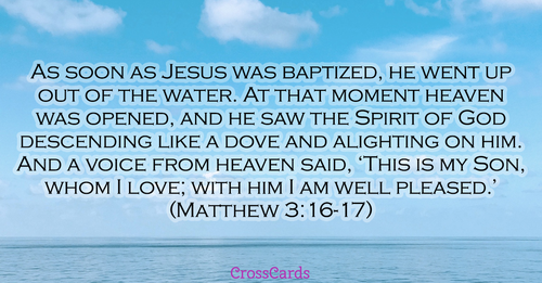 Matthew 3:16-17