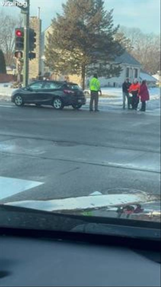 Community Comes Together To Help Man Who Fell On Ice