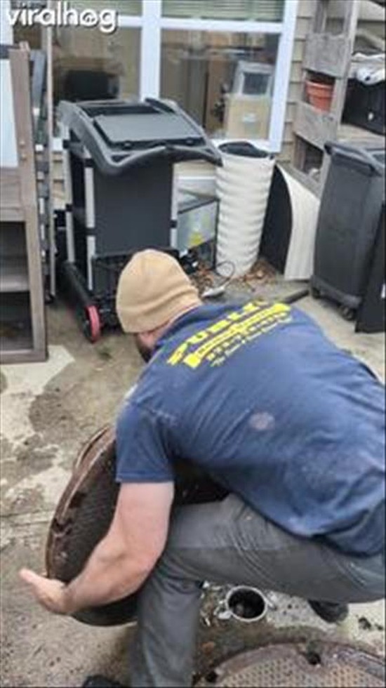 Manhole Cover Lifting At The Blue Collar Gym
