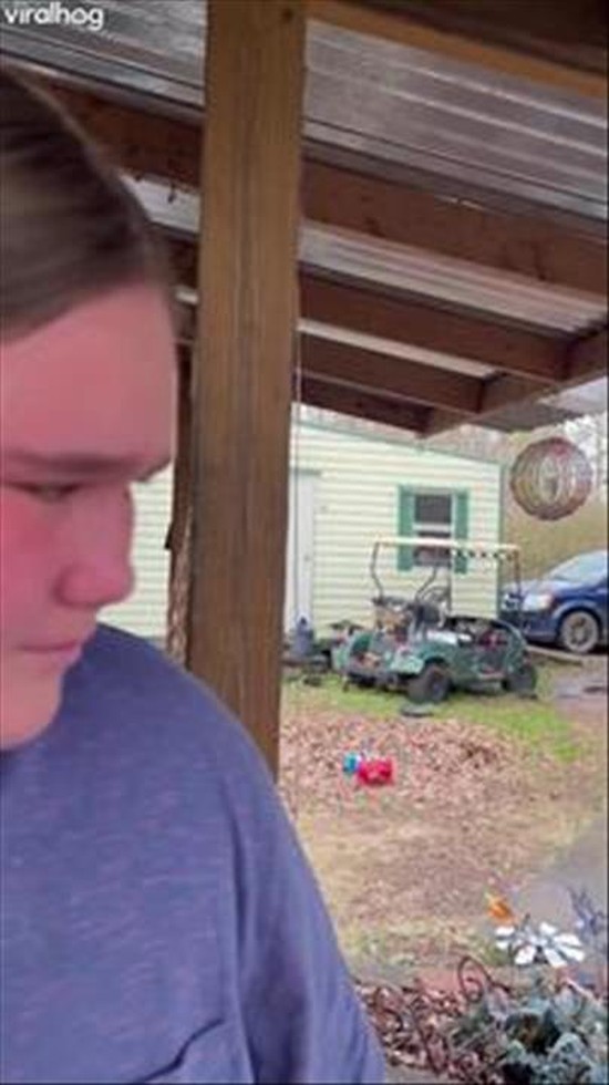 Girl's Reaction to Bike Birthday Present