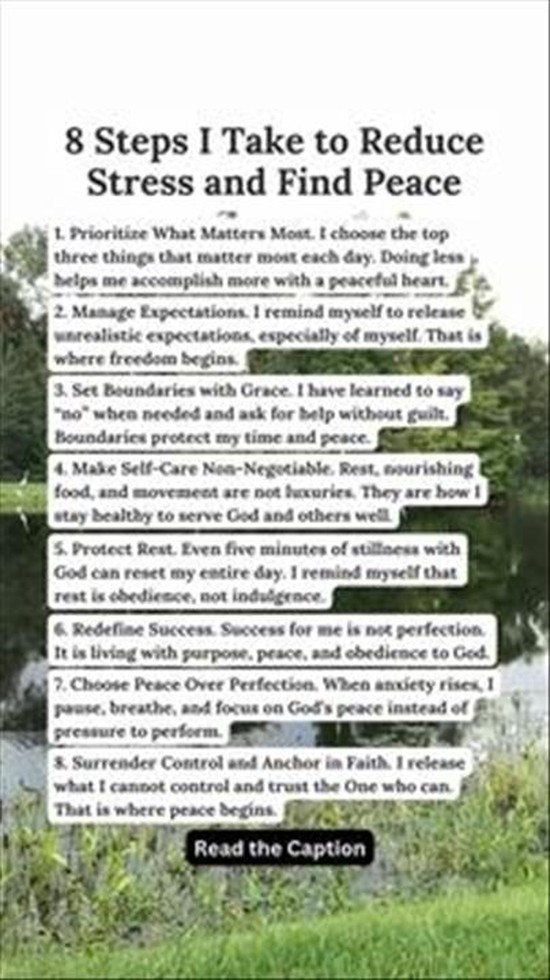 8 Steps I Take to Reduce Stress and Find Peace