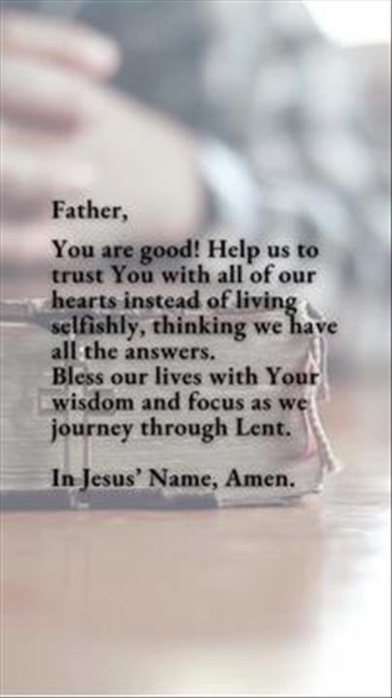 Praying the Power of God’s Word during Lent: Proverbs 3:5