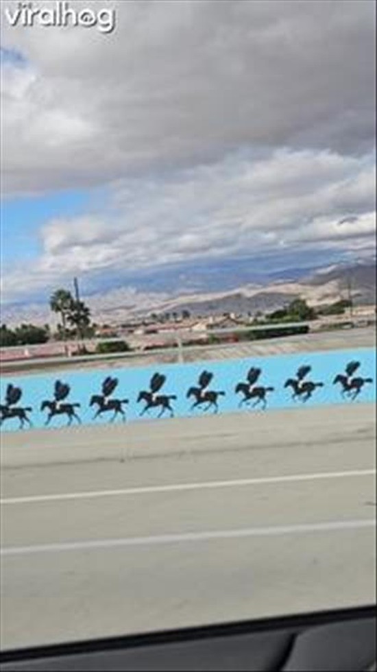Hervey Garcia's Kinetic Mural on Indio Overpass