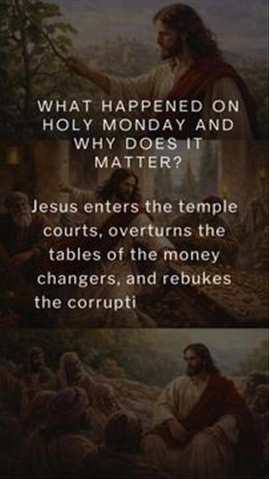 Holy Monday carries a powerful message